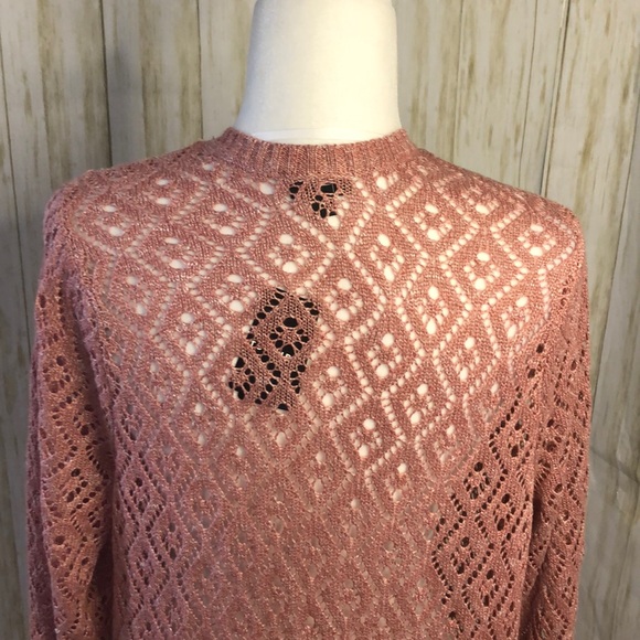 Torrid mauve pink diamond size 1 women’s cardigan - Picture 8 of 12